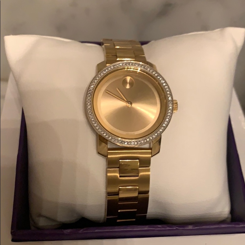 MOVADO 3600150 Bold Diamond-Accented Gold watch